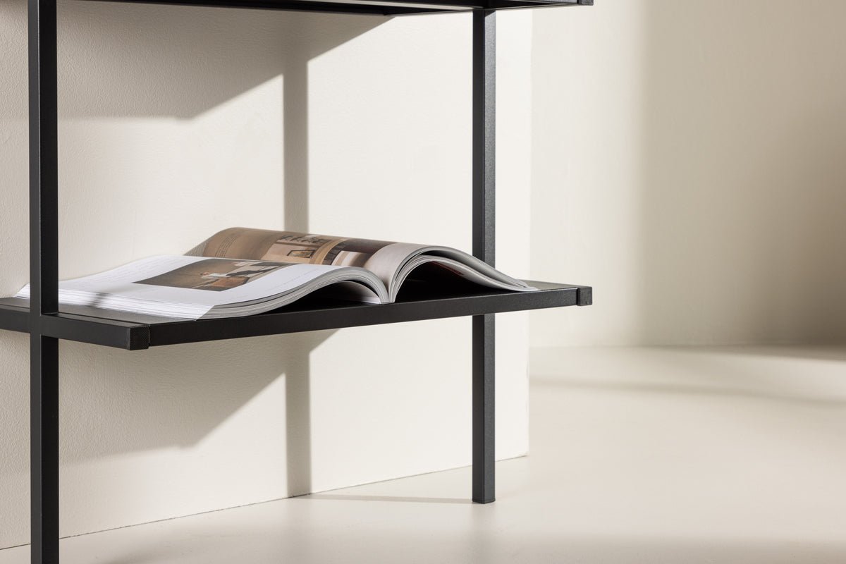 Regal Caracas – Wall shelf with 5 shelves in Black