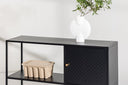 Chest of drawers Varino – Black, Minimal Industrial with functional elegance