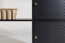 Chest of drawers Varino – Black, Minimal Industrial with functional elegance