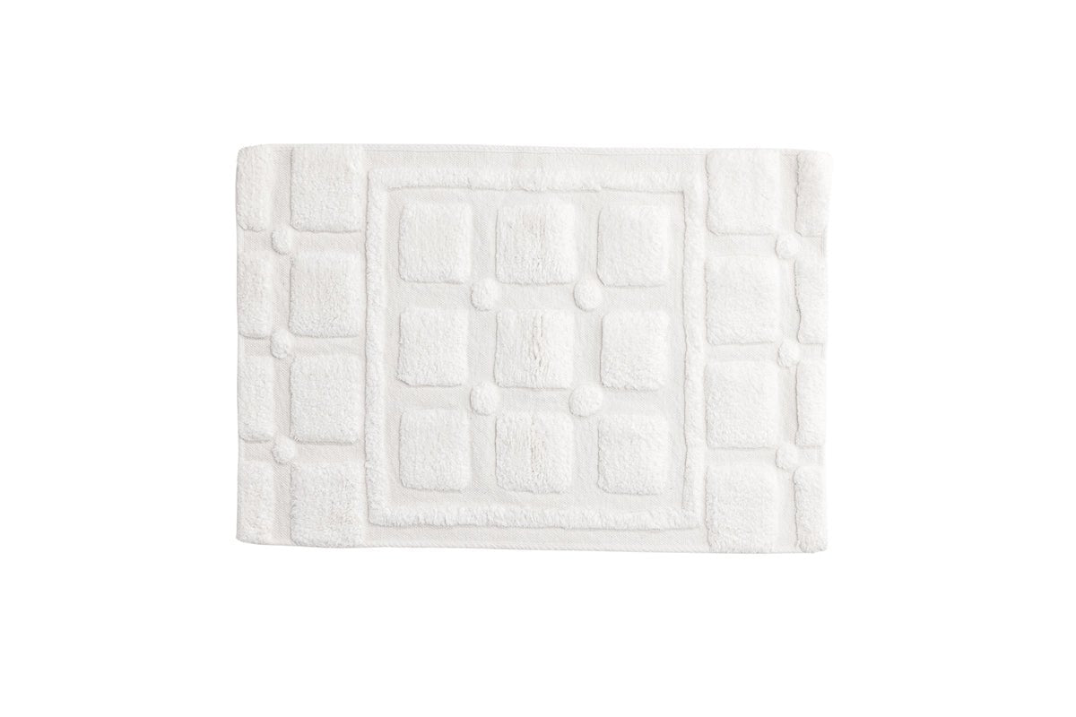 Bath mat Balian - in bright White made of soft cotton