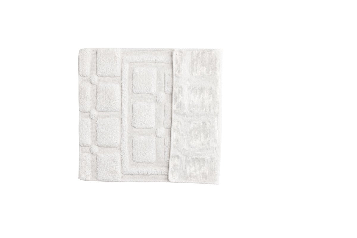 Bath mat Balian - in bright White made of soft cotton