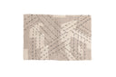 Bath Mat Amed - made of warm beige and gray tones from cotton