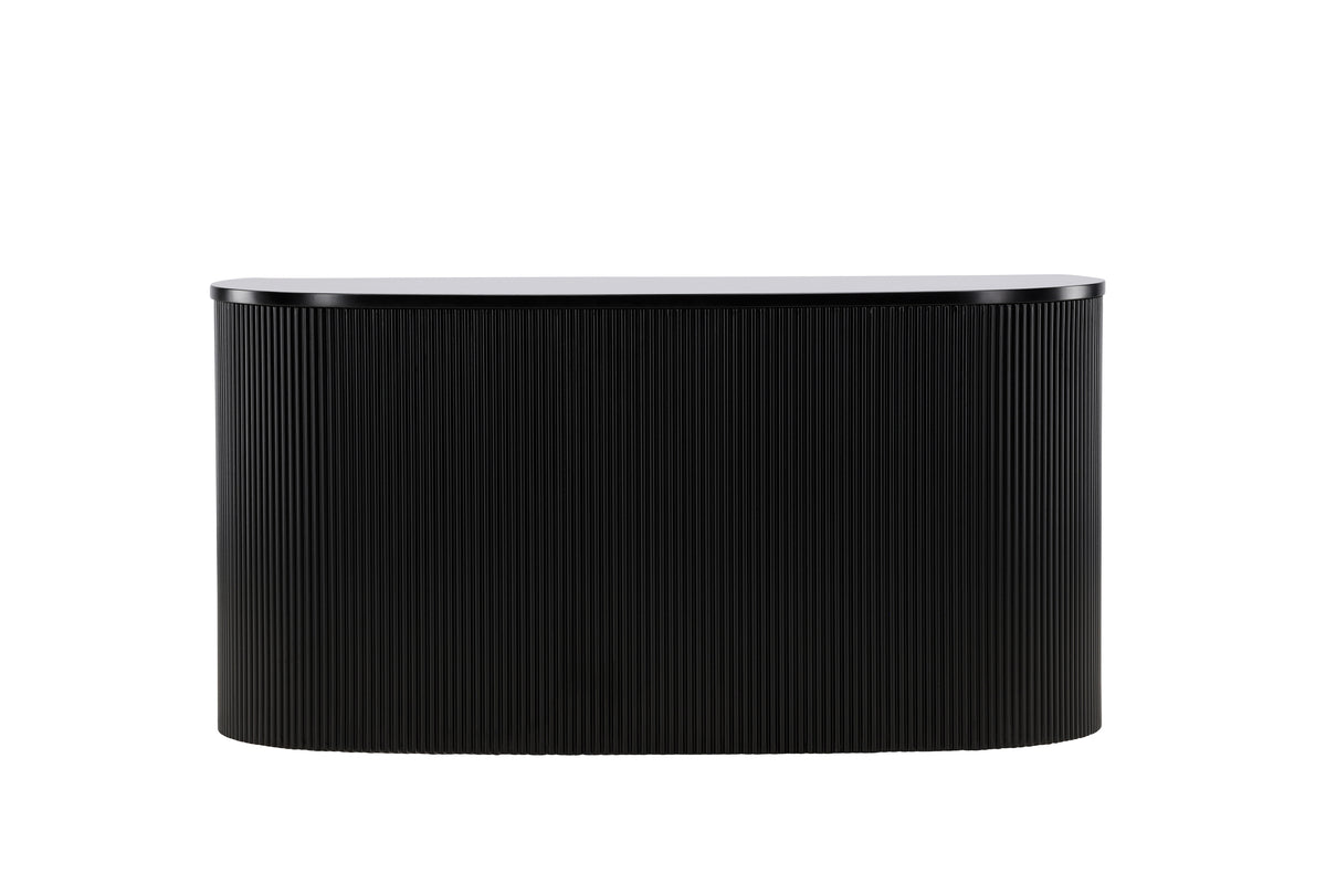 Side table Silva – in Black with grooved look