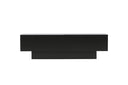 Designer TV-Lowboard Avento – Schwarz, Matt, mit Mittelfuß