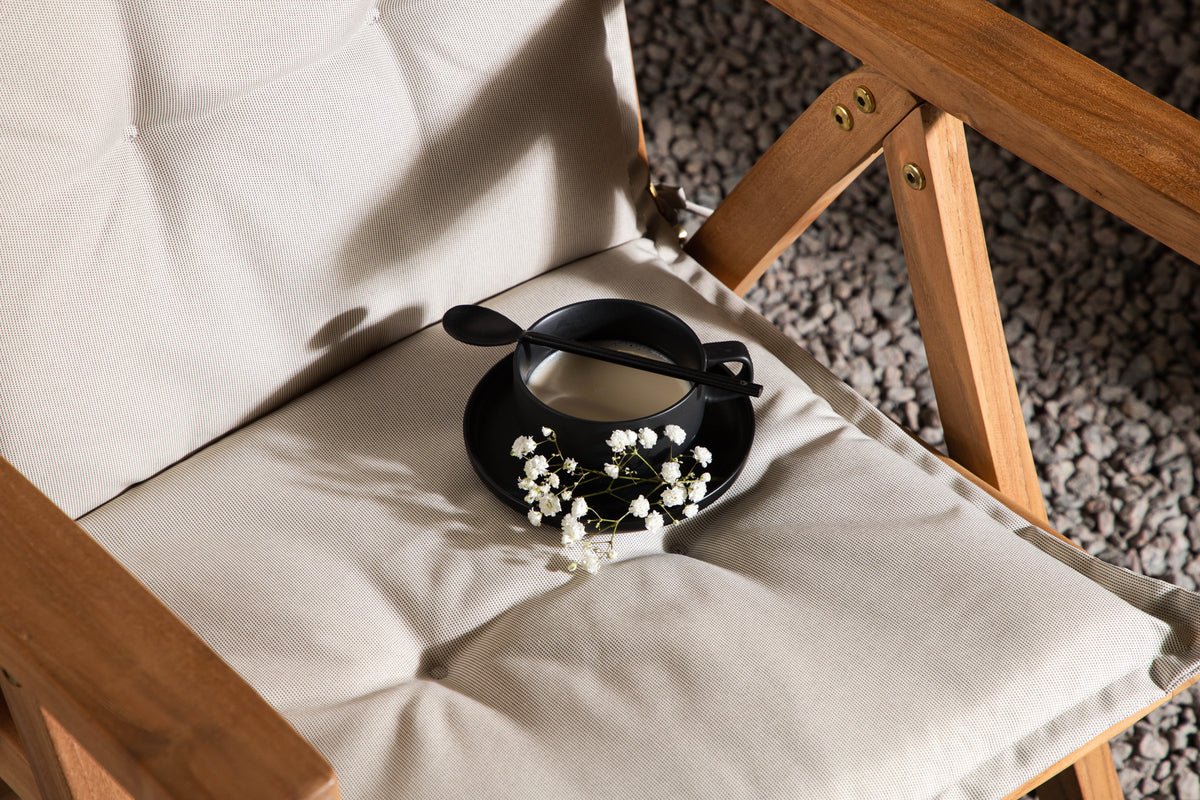 6-piece Set - Garden Chair Cushions Siena made of Polyester in 4 Colors