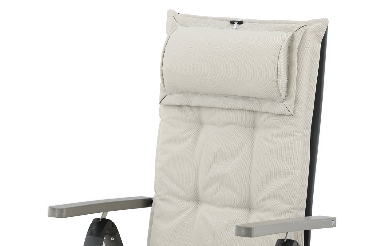 6-piece Set - Garden Chair Cushions Siena made of Polyester in 4 Colors