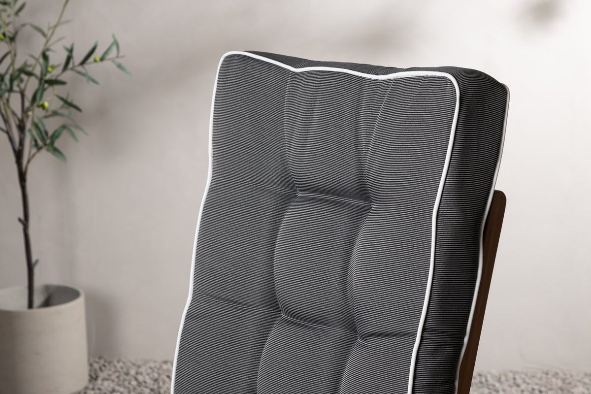 Garden 3-Piece Set - Jill Chair Cushions made of Polyester, Dark Gray