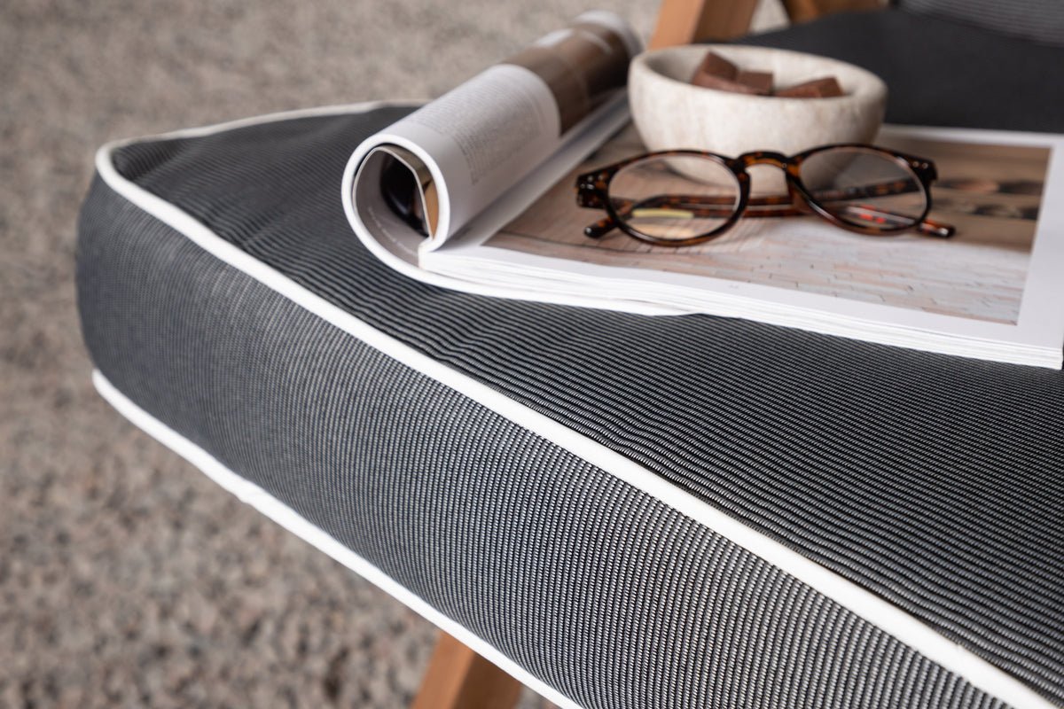 Garden 3-Piece Set - Jill Chair Cushions made of Polyester, Dark Gray