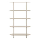 Elnora Freestanding Shelf – made of metal in sand color