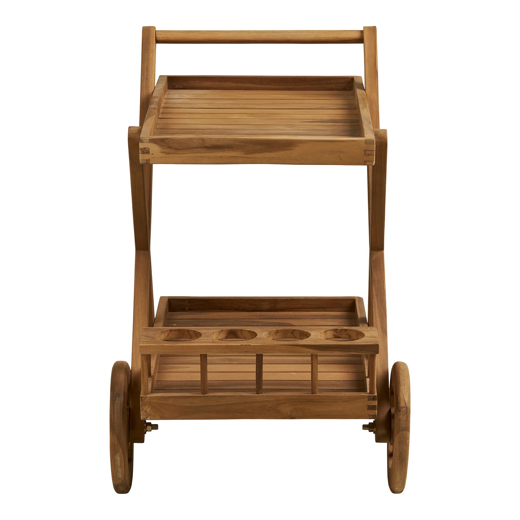 Garden Serving Cart Selvina - stylish and practical made of teak wood