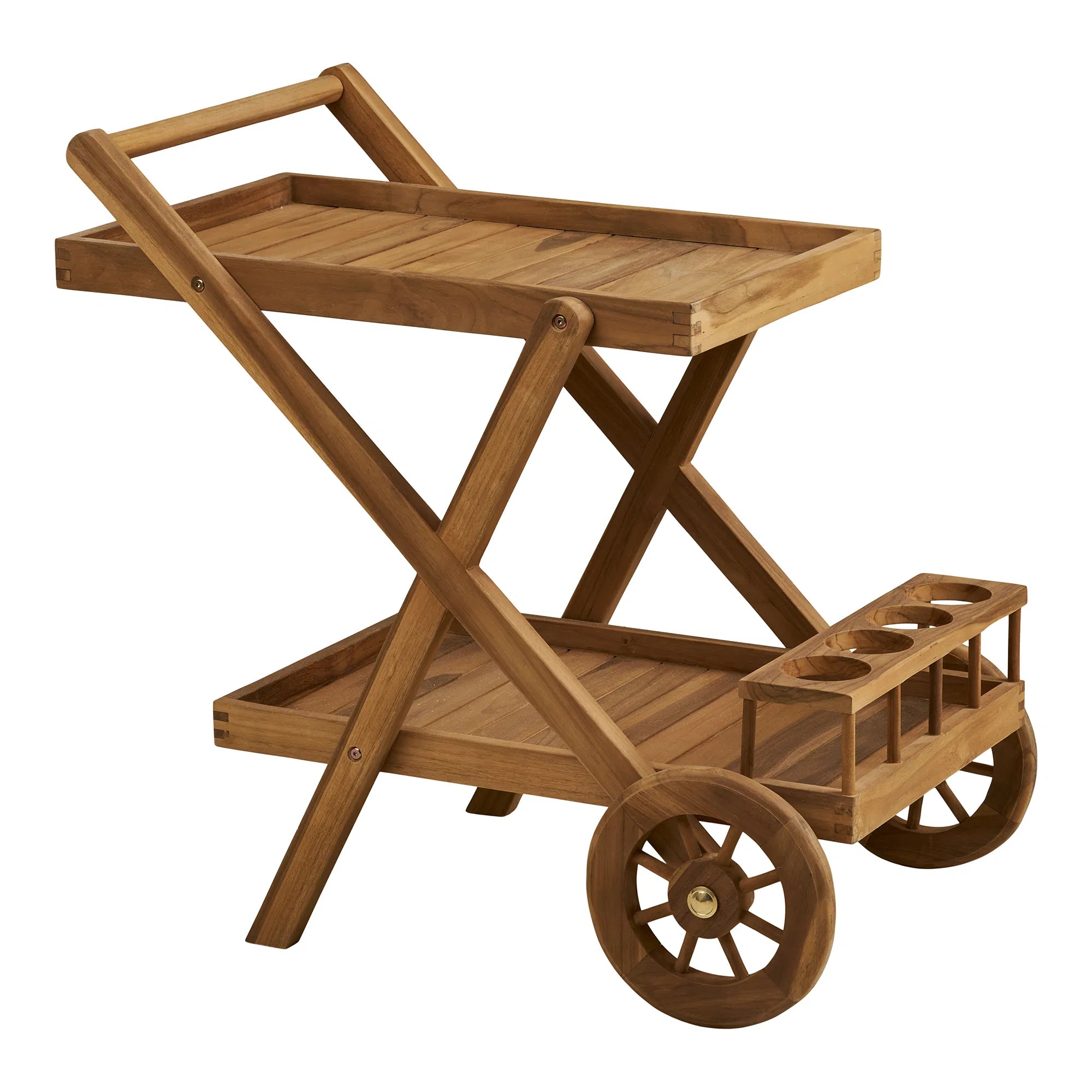 Garden Serving Cart Selvina - stylish and practical made of teak wood