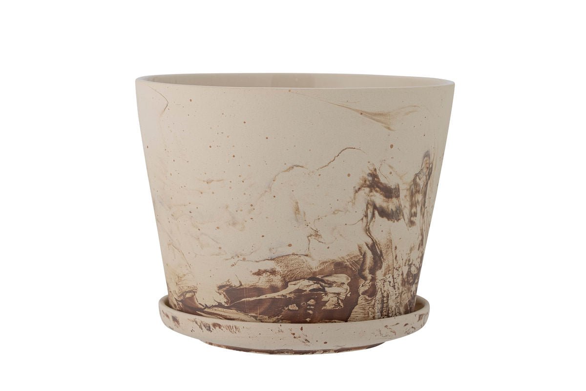 Flower Pot Brave – Stoneware with Watercolor Effect