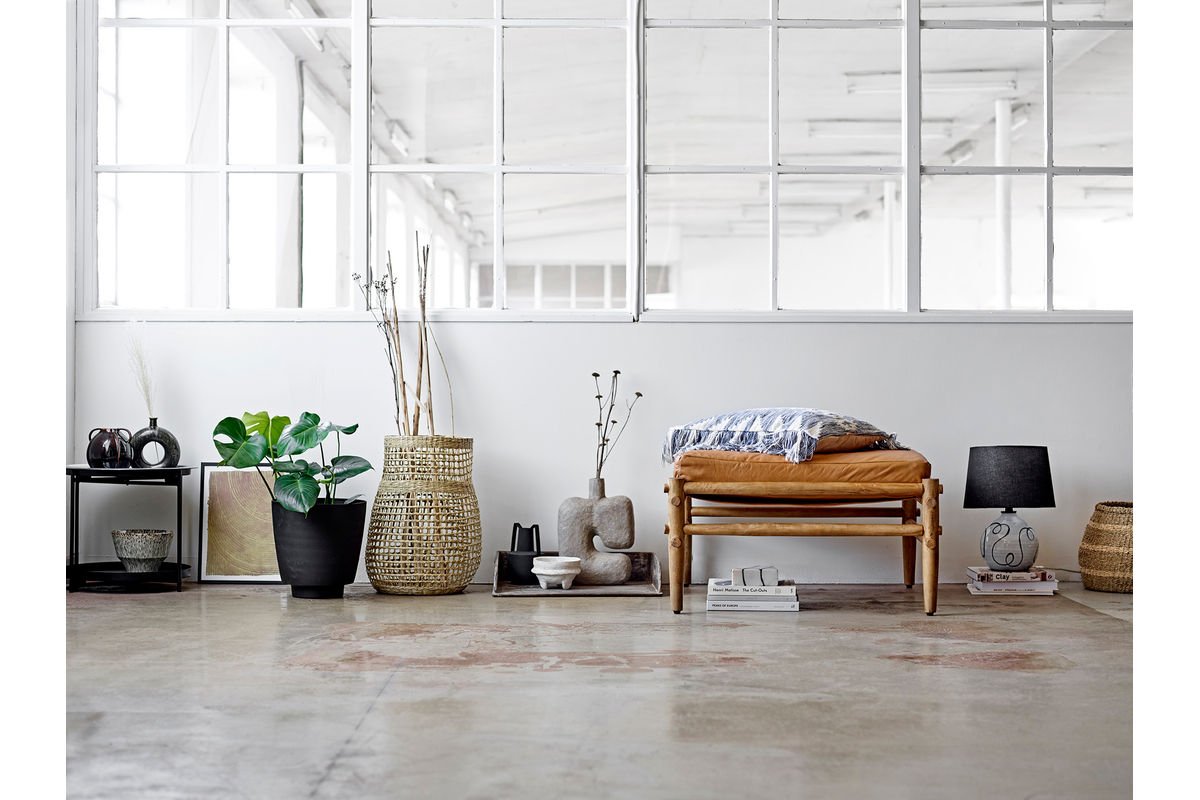 Vase "Brown Circle" - brown ceramic vase