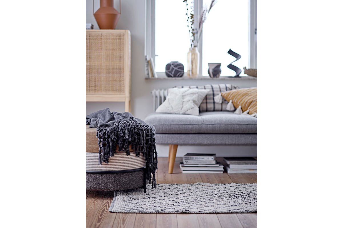 Decorative Vase "Virela" – Black Terracotta