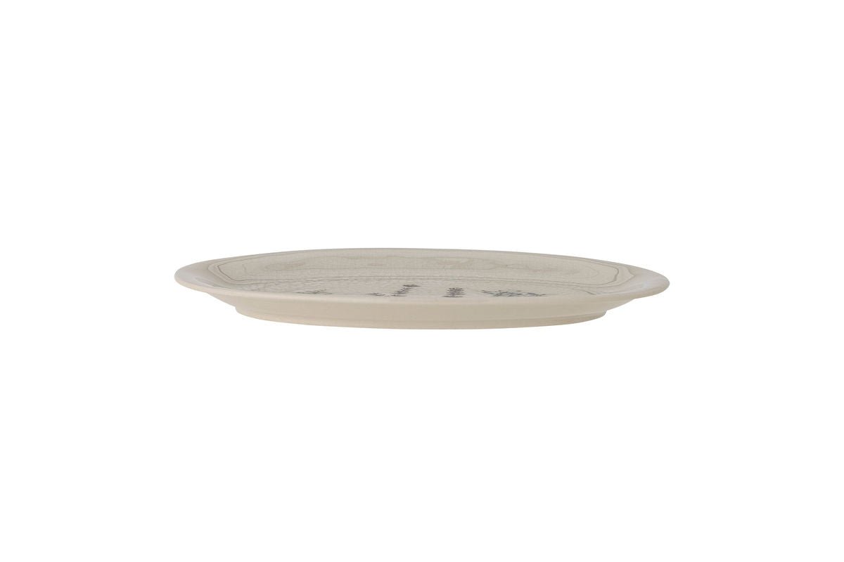 Serving Platter Avelis - made of stoneware - floral motif