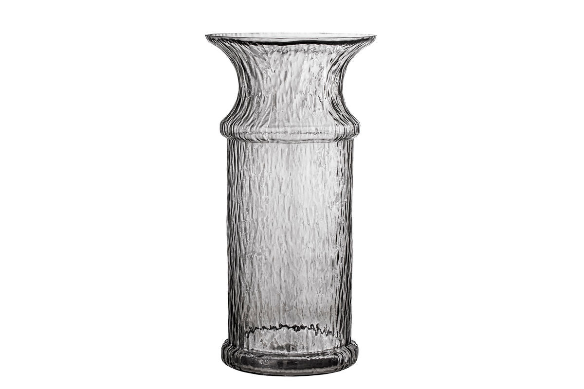 Vase "Sivra" – Glass in Gray