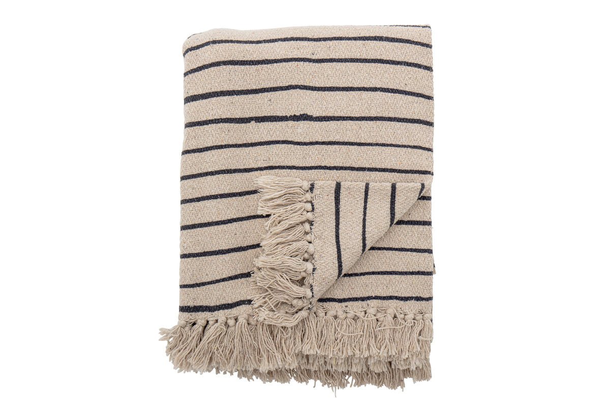 Savai Throw Blanket – Natural, made from recycled cotton