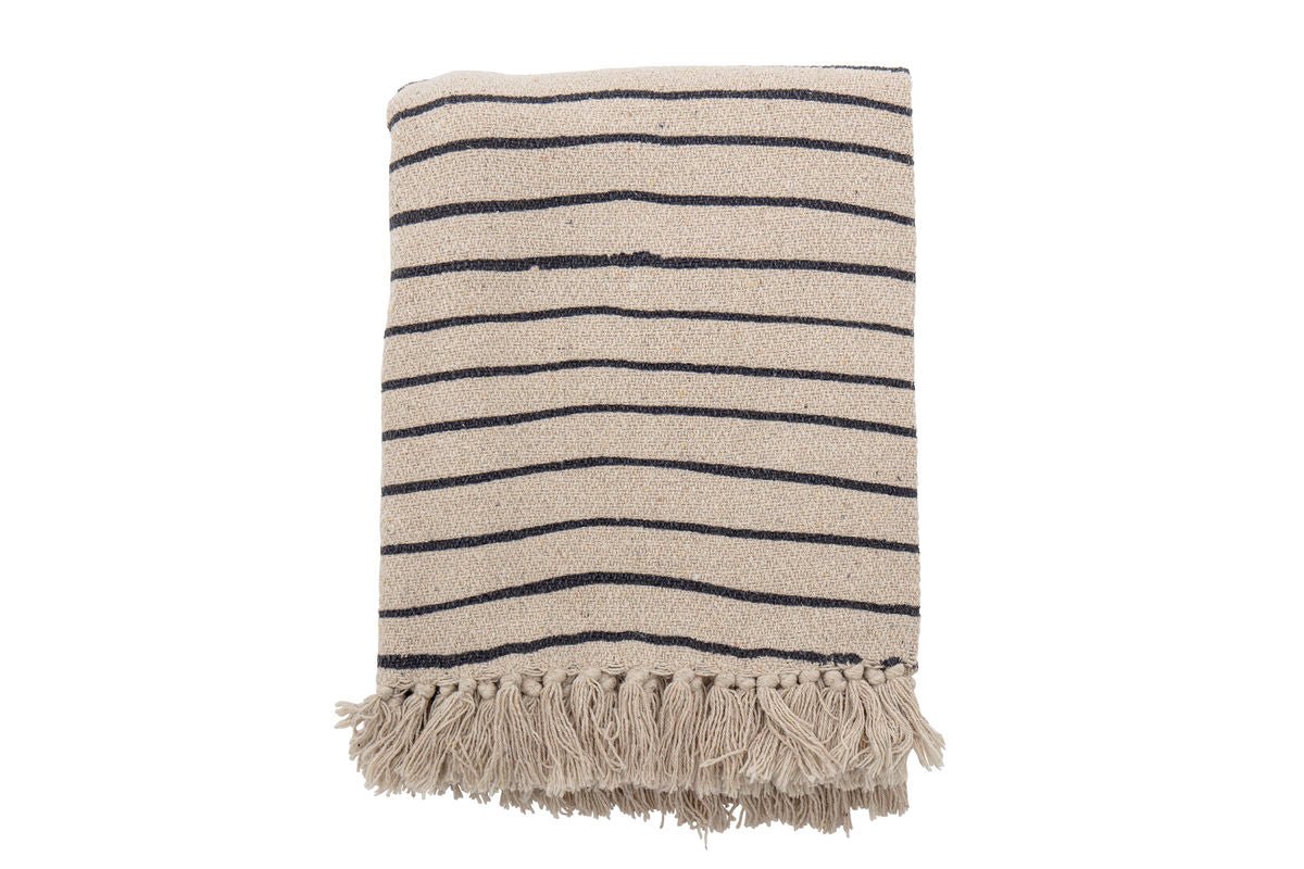 Überwurfdecke Savai  – Natur, aus recycelter Baumwolle