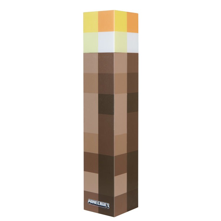 Minecraft LED-Fackel mit Wandhalterung – Aufladbar & original Pixel-Design