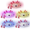 Minecraft LED table lamp Axolotl – with rechargeable battery & USB-C