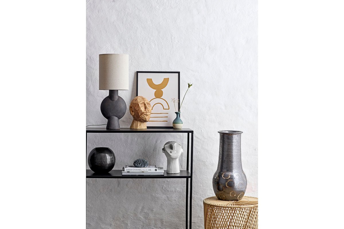 Table Lamp Savage - Matte Black Terracotta Light Fixture