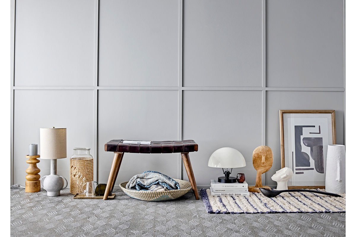 Throw Blanket Lani – Blue, made from recycled cotton