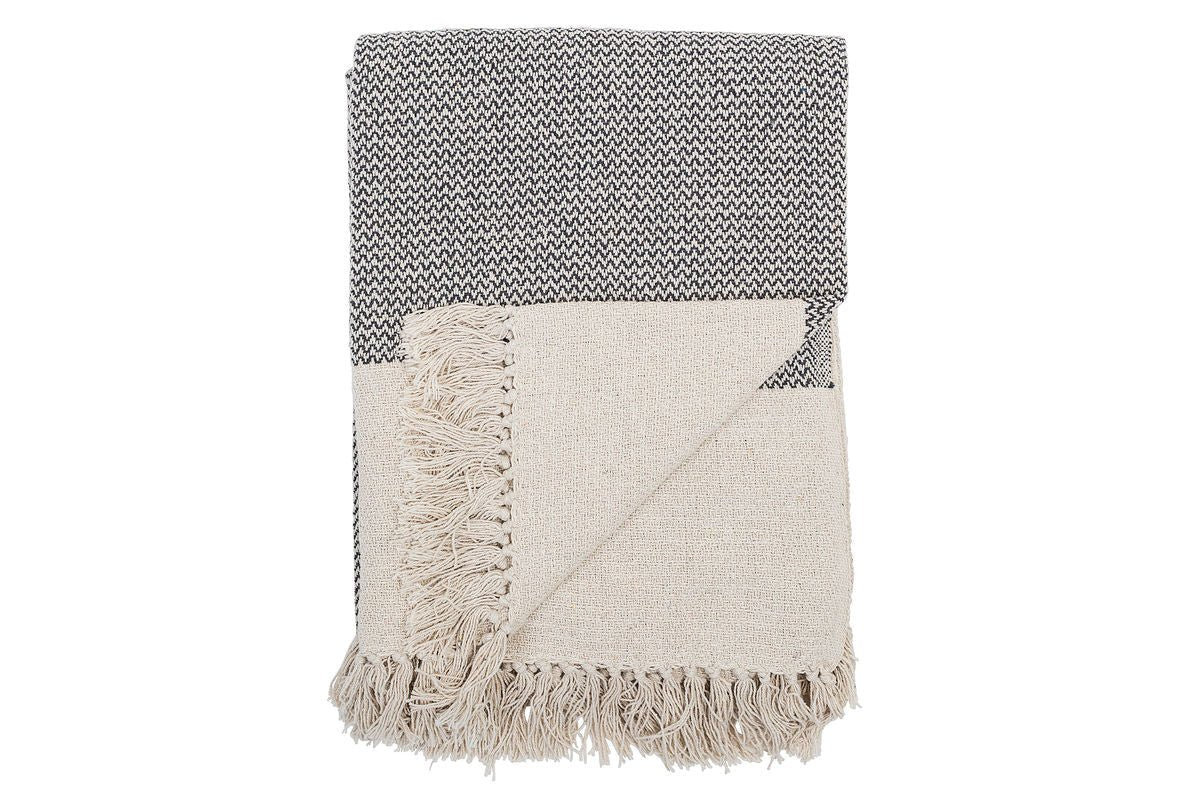 Kia Throw Blanket – Gray, made from recycled cotton