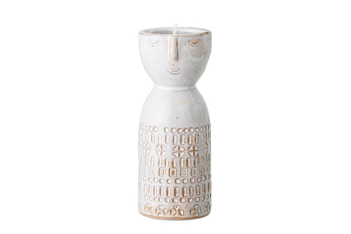 Vase Yara - White, made of stoneware
