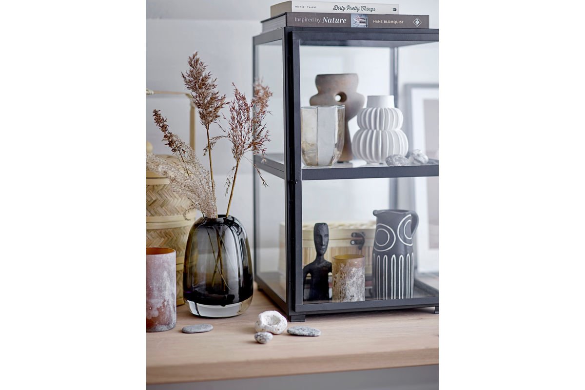 Vase „Nordia“ – Steingut in Weiß