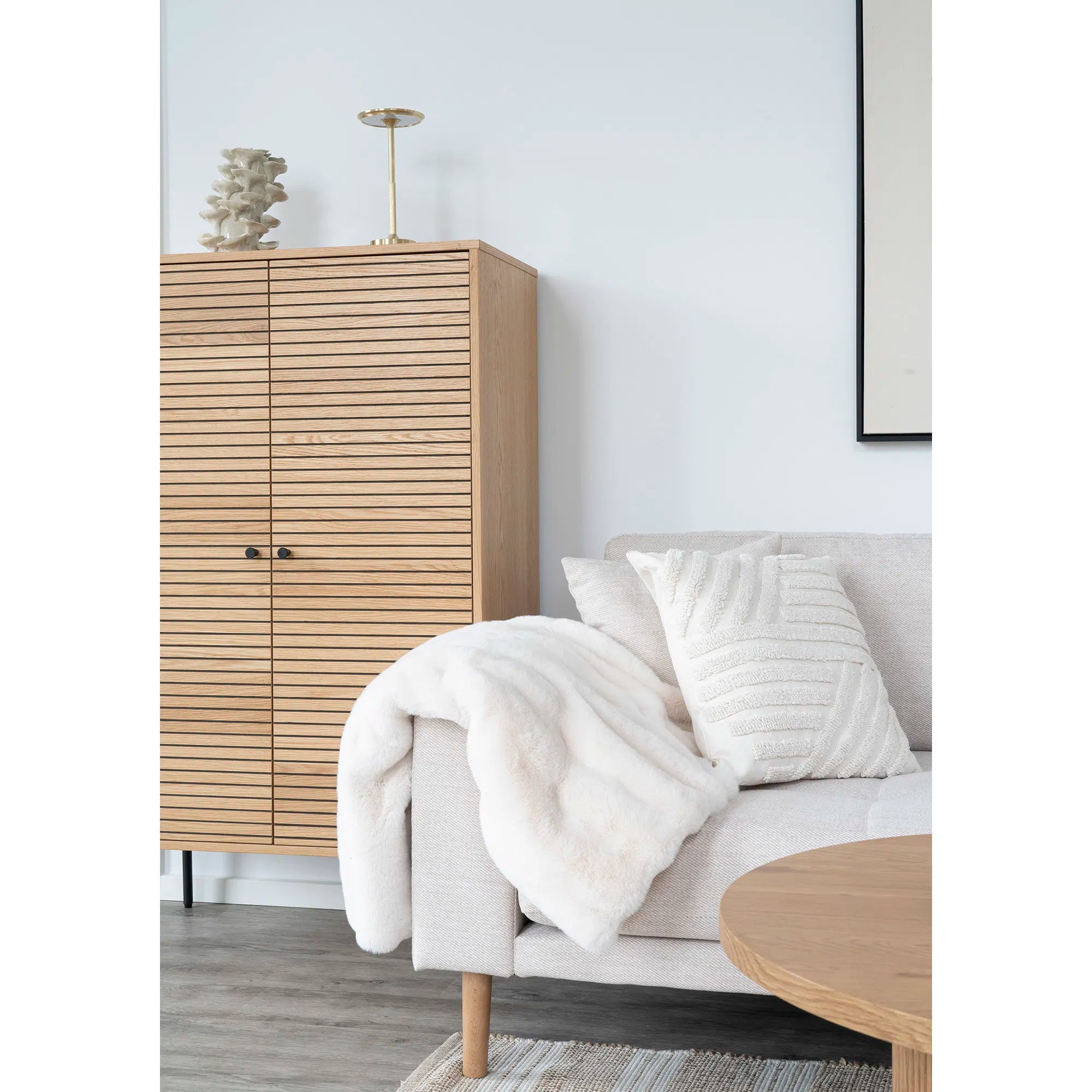 Zierkissen Milea 3D Struktur Beige 45x45 cm