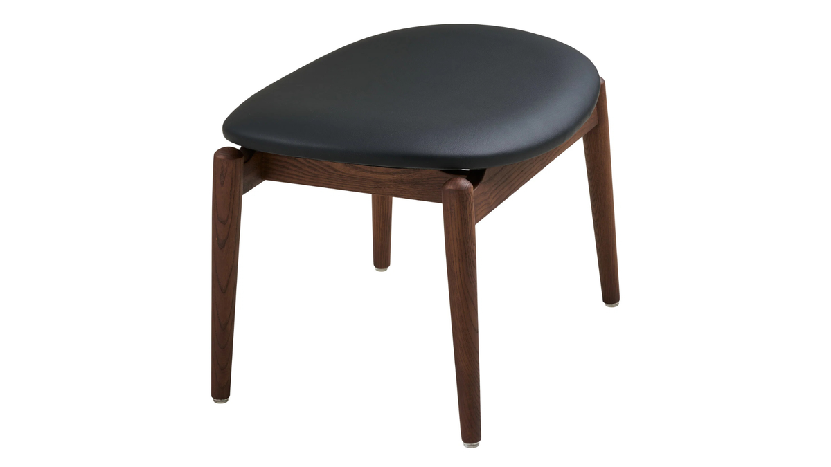 Beistellhocker Niko - wahlweise mit Beinen aus Eschen- oder Eichenholz