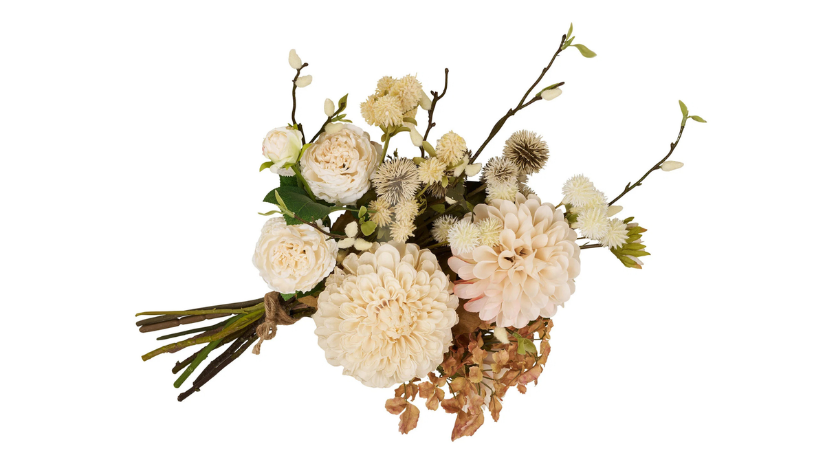Artificial flower bouquet Cappuccino - in shades of brown