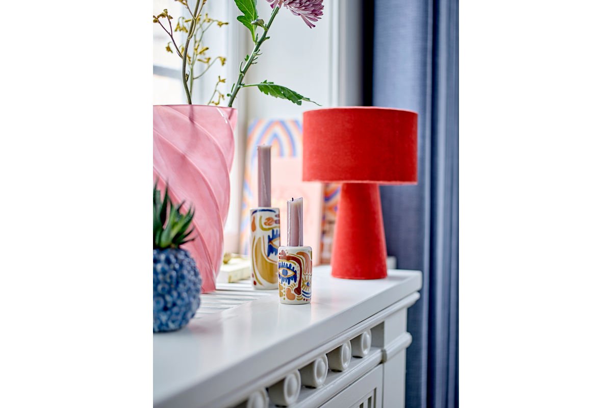 Vase "Pink Tornado" – made of glass