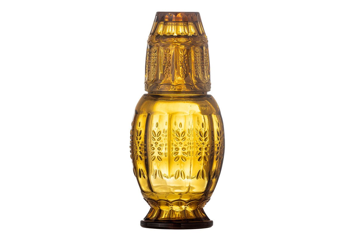 Decanter & Glass Set Lior – Glass in Warm Amber Tone