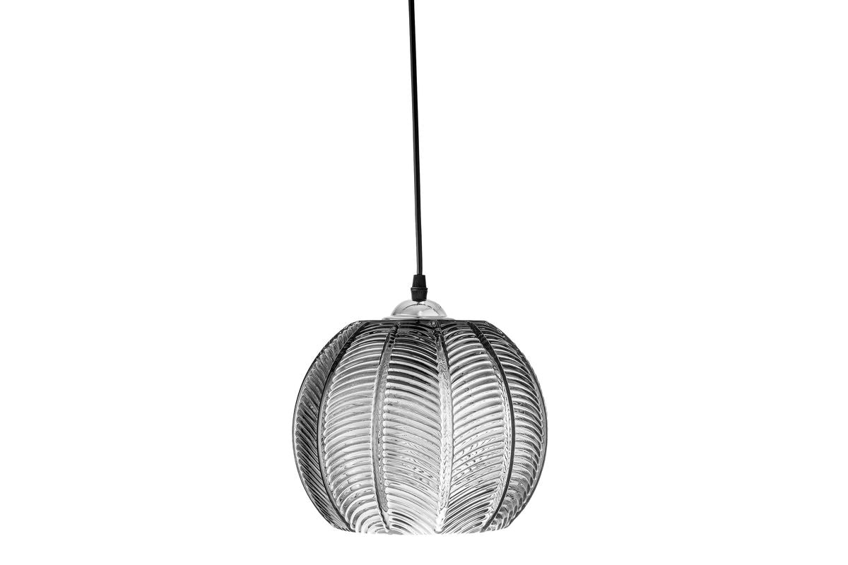 Pendant Light "Silvertwist" – with Glass Texture