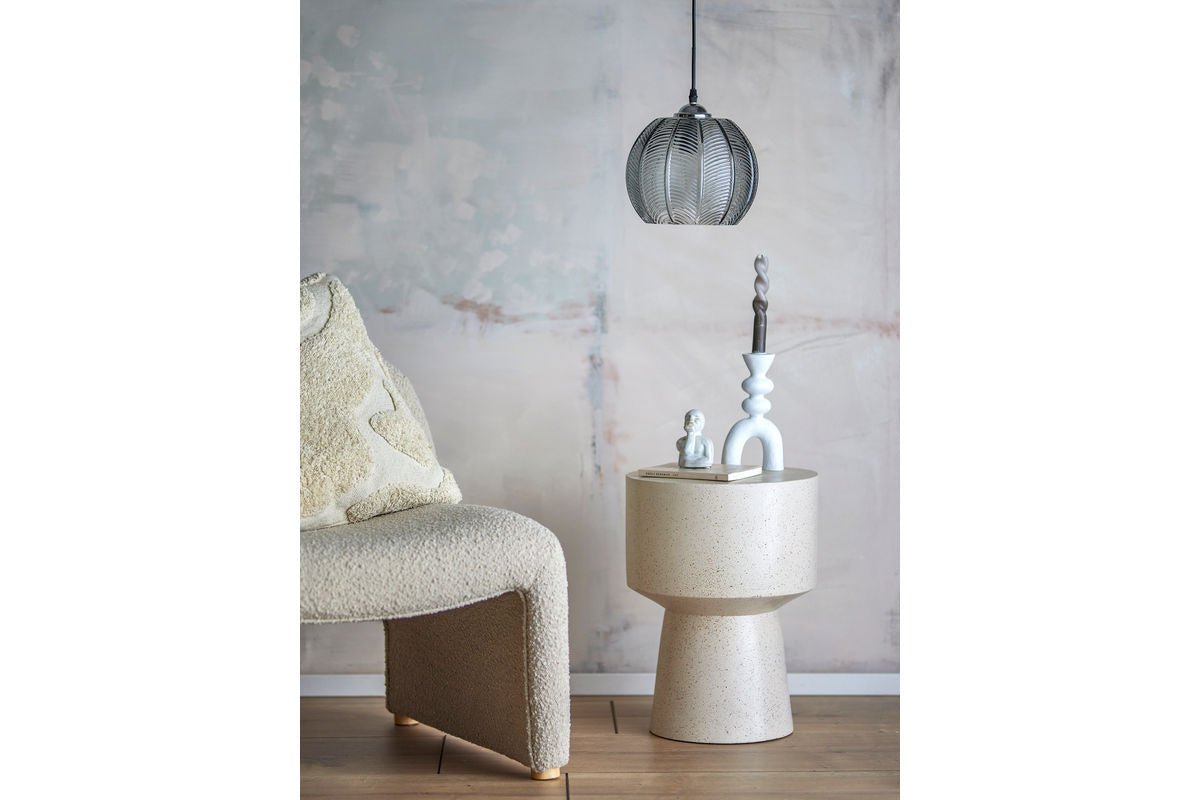 Pendant Light "Silvertwist" – with Glass Texture