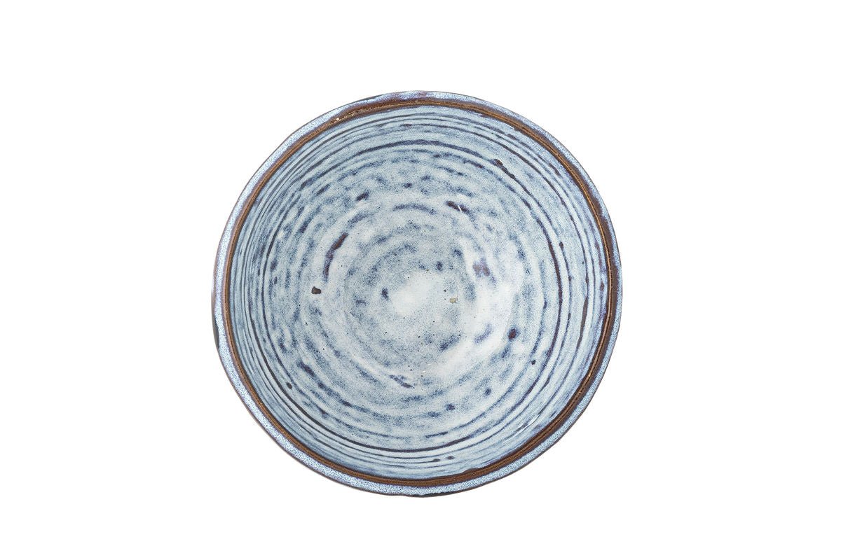 Bowl Set "Kairox" – Blue-Black Stoneware (4-piece)