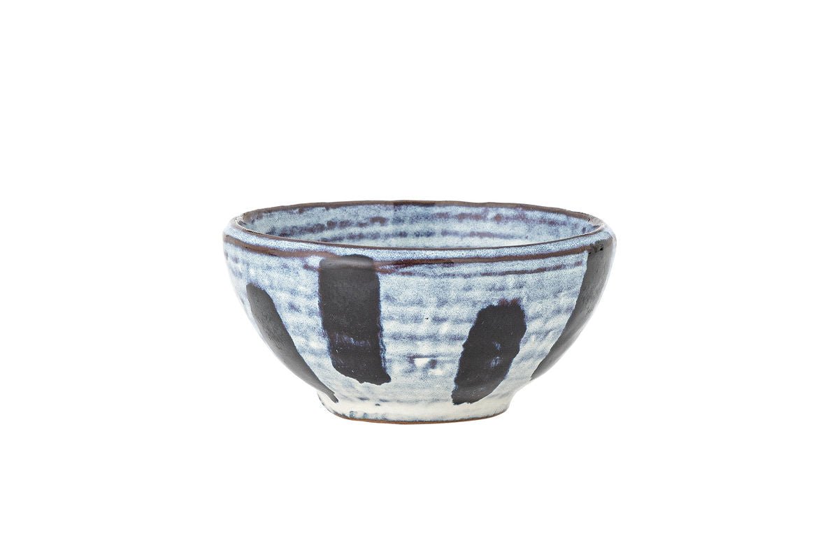 Bowl Set "Kairox" – Blue-Black Stoneware (4-piece)