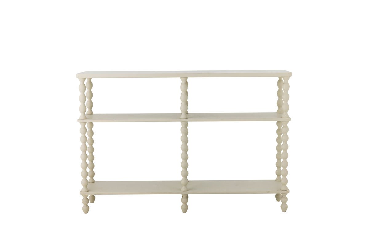 Console Table Elira – Delicate Look in Cream White Wood