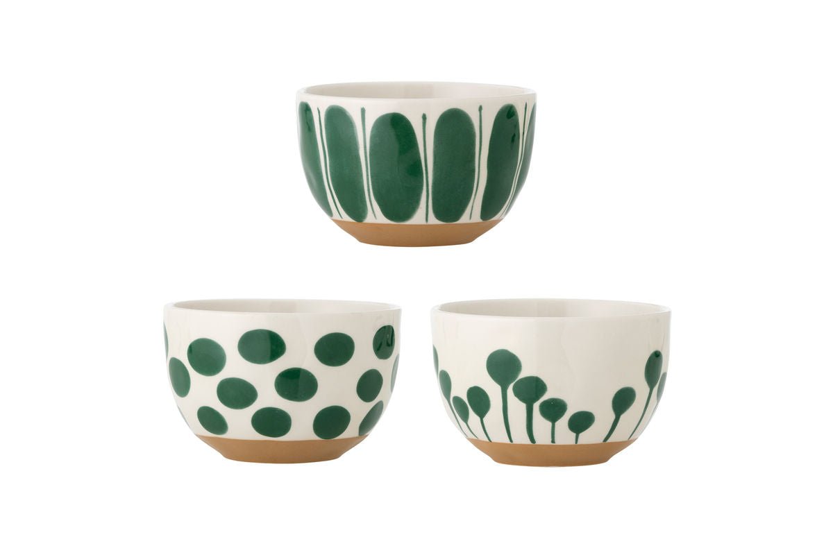 Schale Loréa – aus Steingut gefertigt - 3er Set