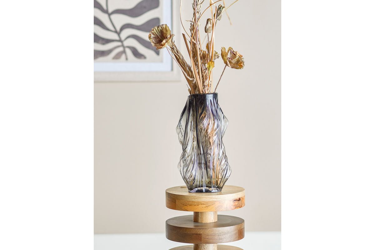 Vase "Elowen" – Gray Glass