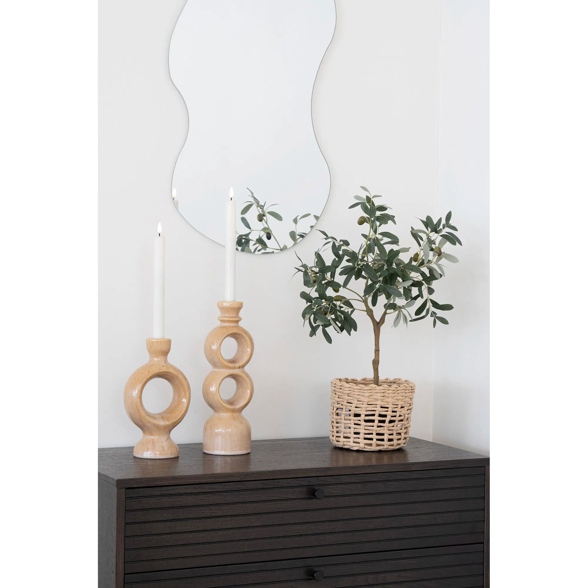 Spiegel Orviano Tall – Organic Shape Made of Glass