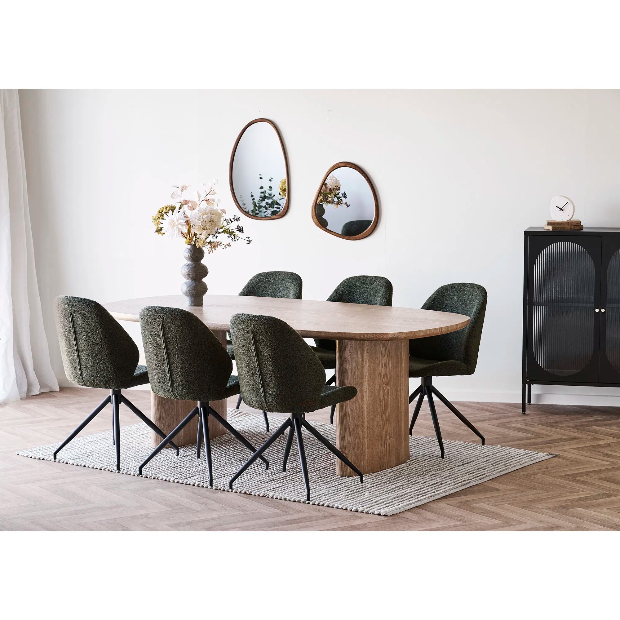 Spiegel Ardano – Organic Shape in Wood Look (44×48 cm)