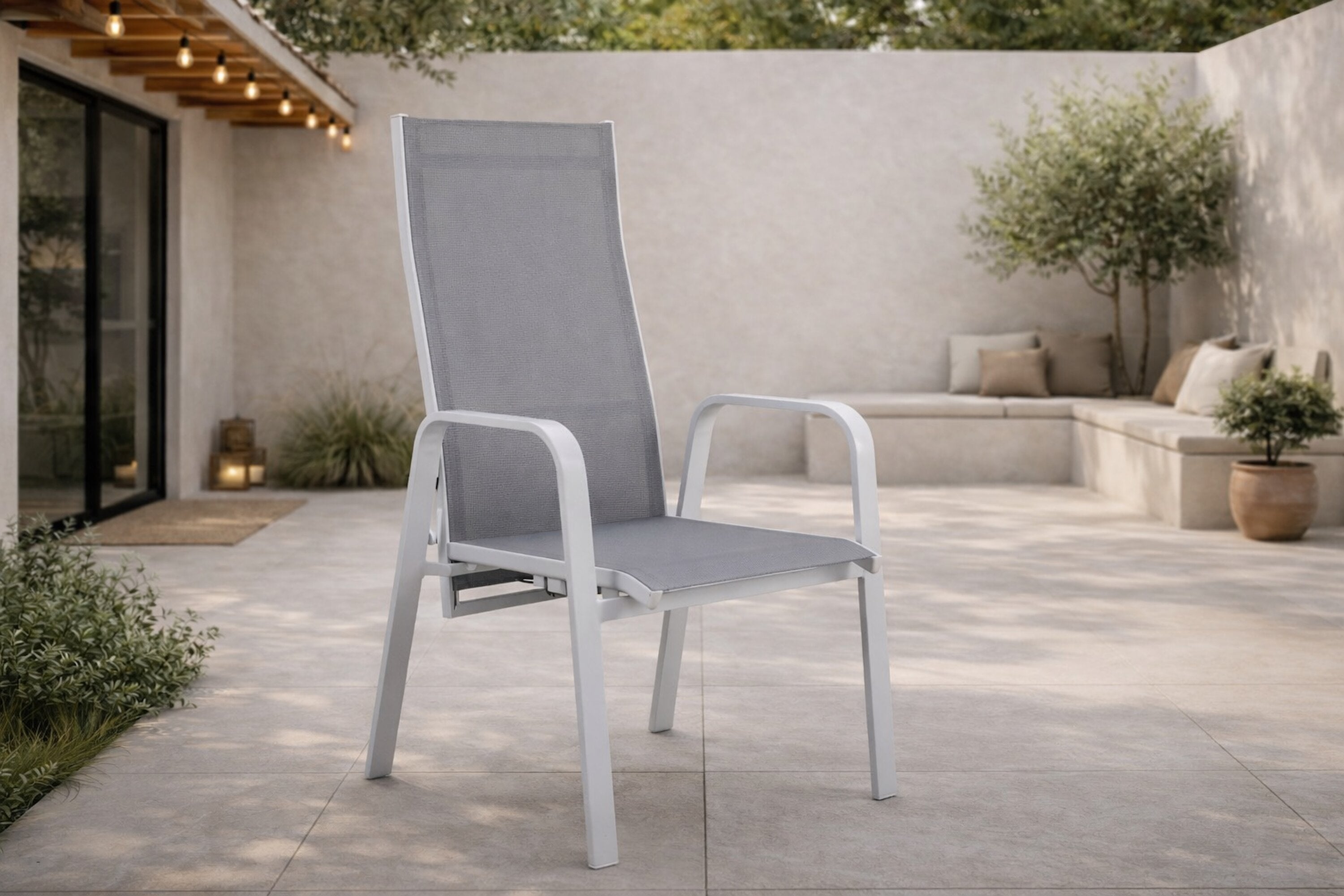 2-piece set - Garden chair Bossa made of Textilene/Aluminum