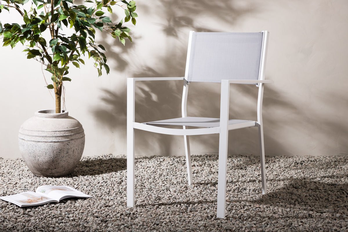 2-piece set - Caribbean garden chair made of aluminum/textilene