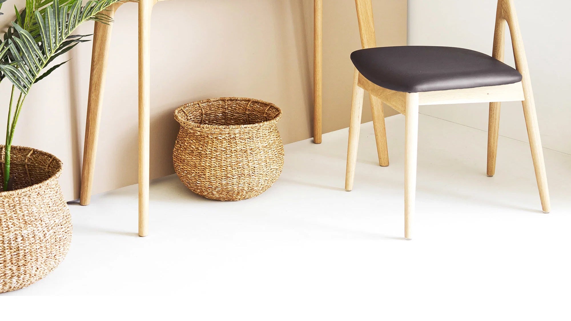 Set of 2 Medellin Baskets - made of polyester and Wood