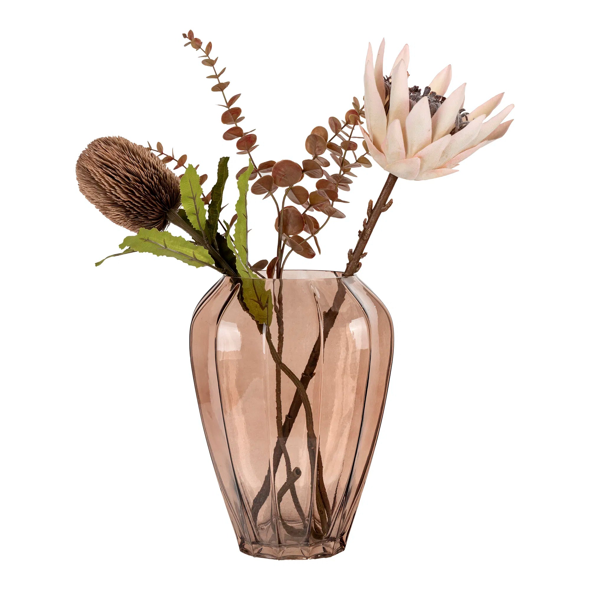 Vase "Oliviera" – Smoke Brown Glass