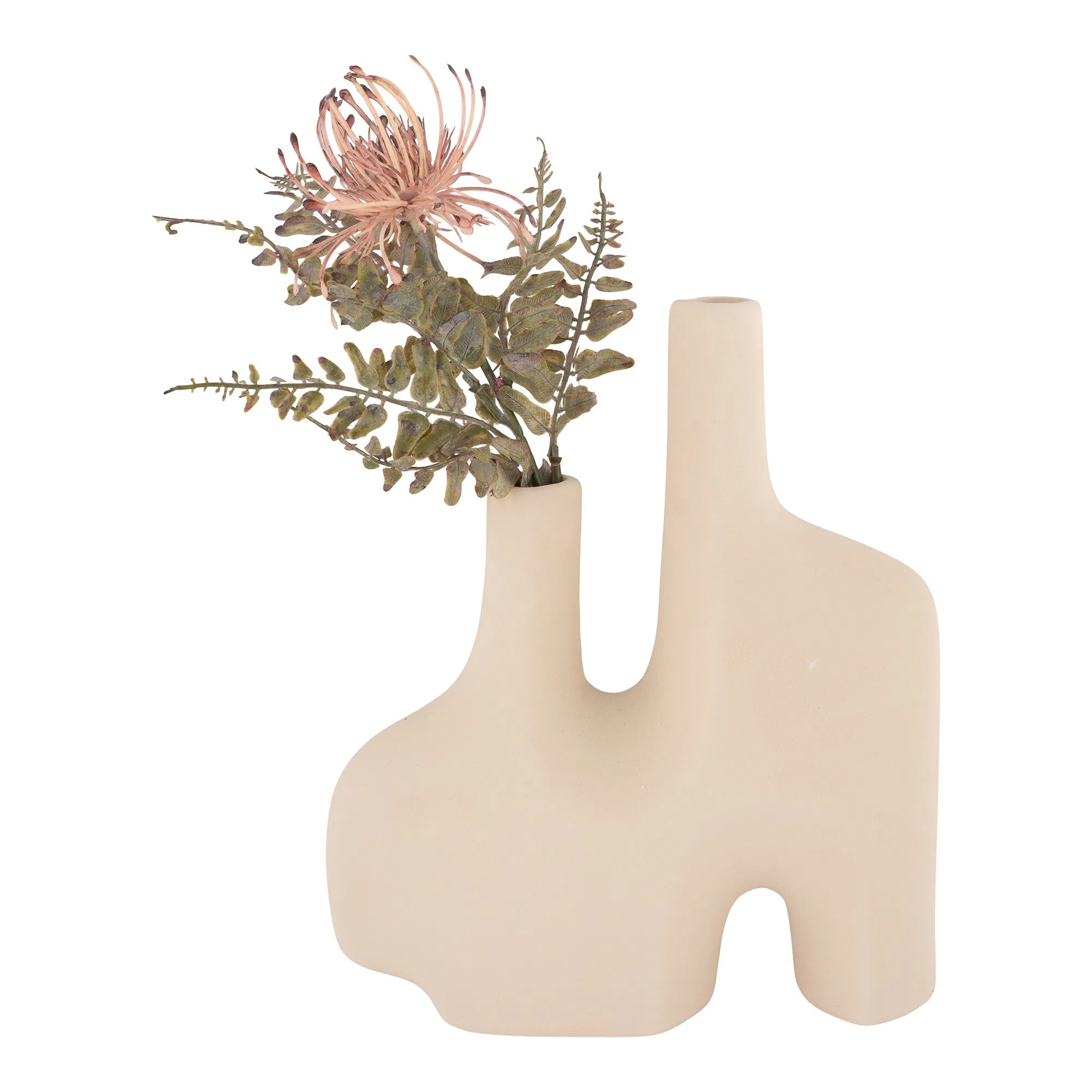 Vase "Sorelia" – Sand-colored Ceramic Design