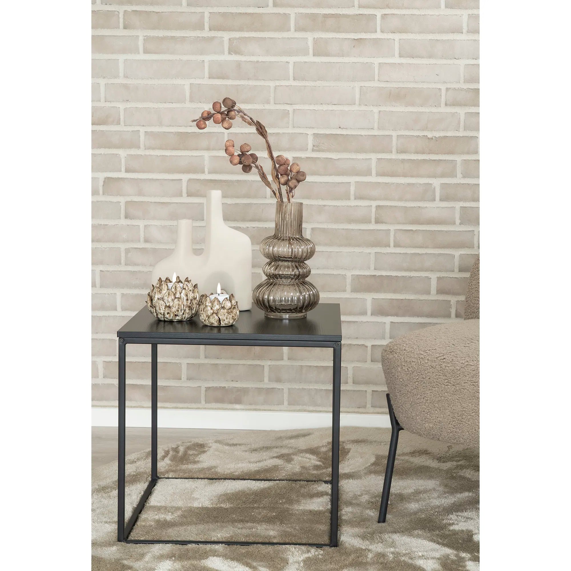 Vase "Sorelia" – Sand-colored Ceramic Design