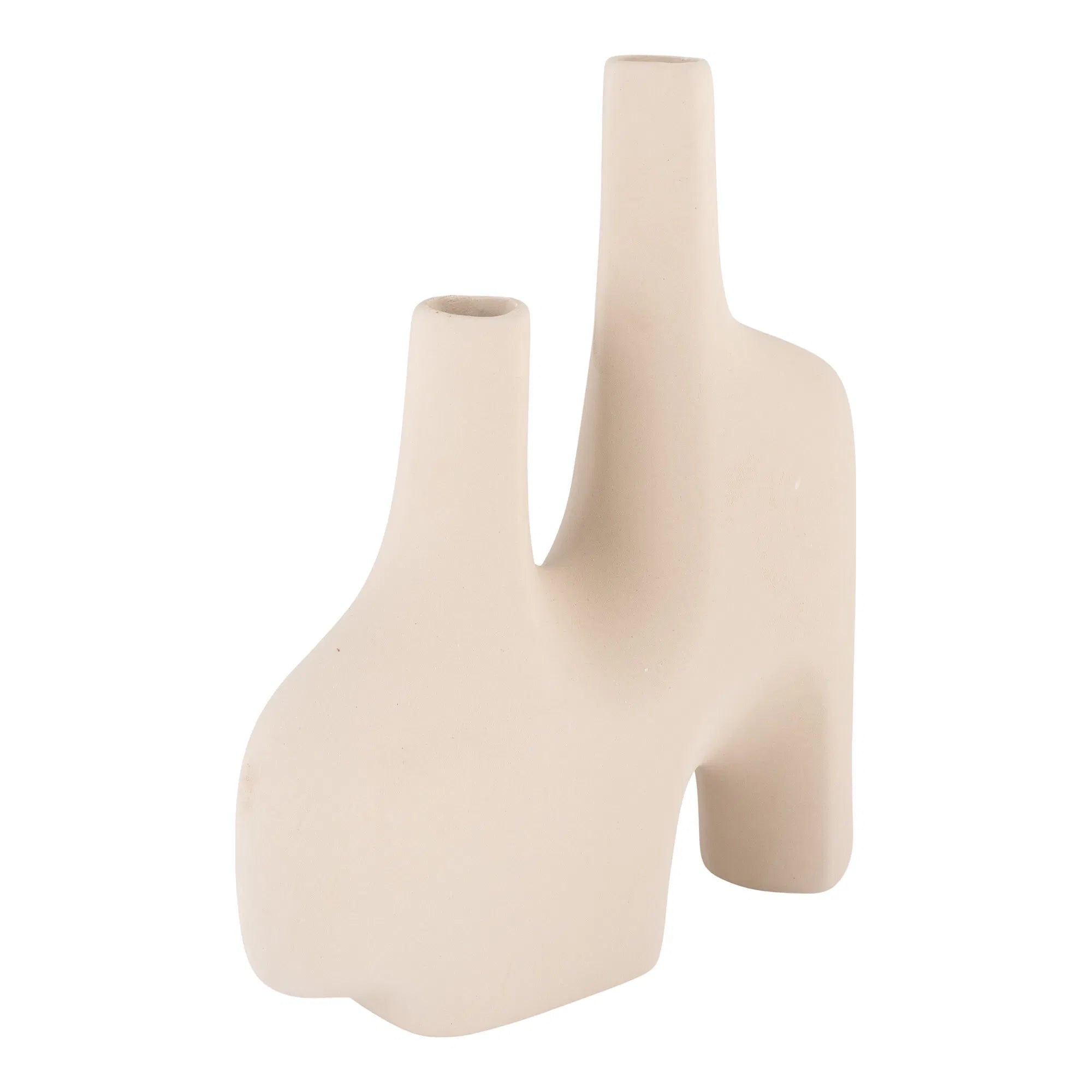 Vase "Sorelia" – Sand-colored Ceramic Design
